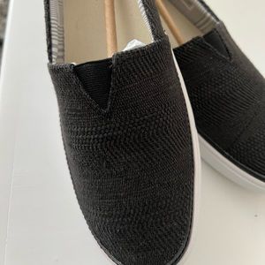 Toms. Parker. Black Textual. Size 10
